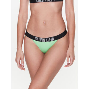 Calvin Klein dámské zelené plavky spodní díl - M (LX0)